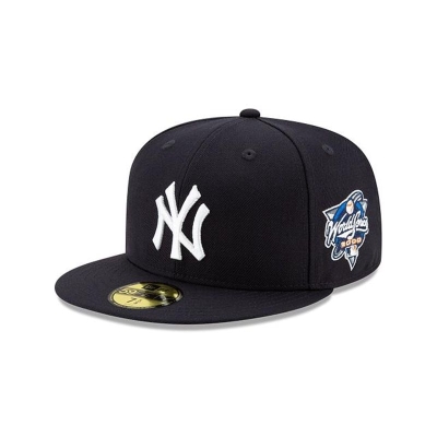 New York Yankees Gorra | New Era MLB World Series Side Patch 59fifty Fitted Cap Mexico - Azules